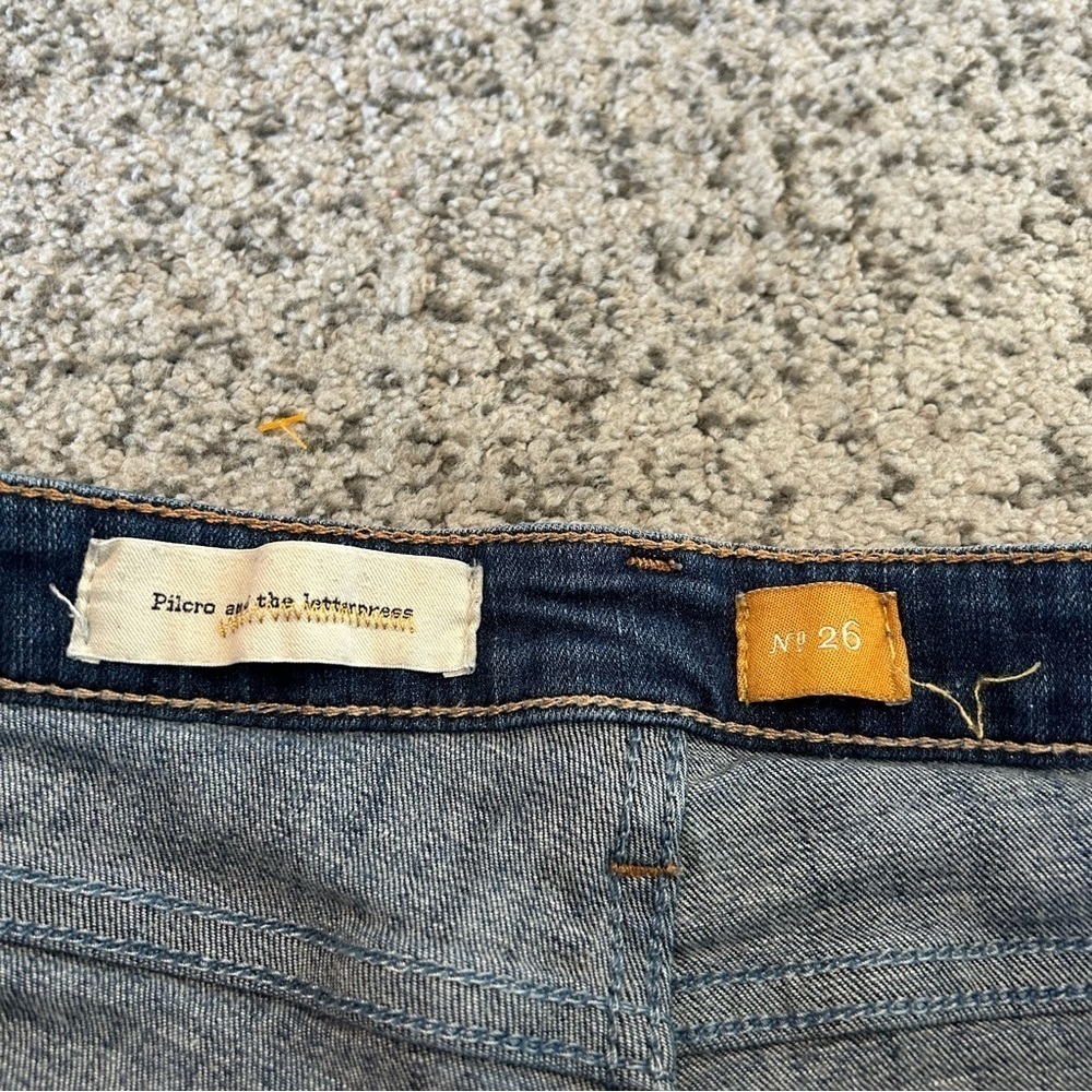 Anthropologie Pilcro & The Letterpress Blue Jean Shorts Size 26 - Picture 3 of 6